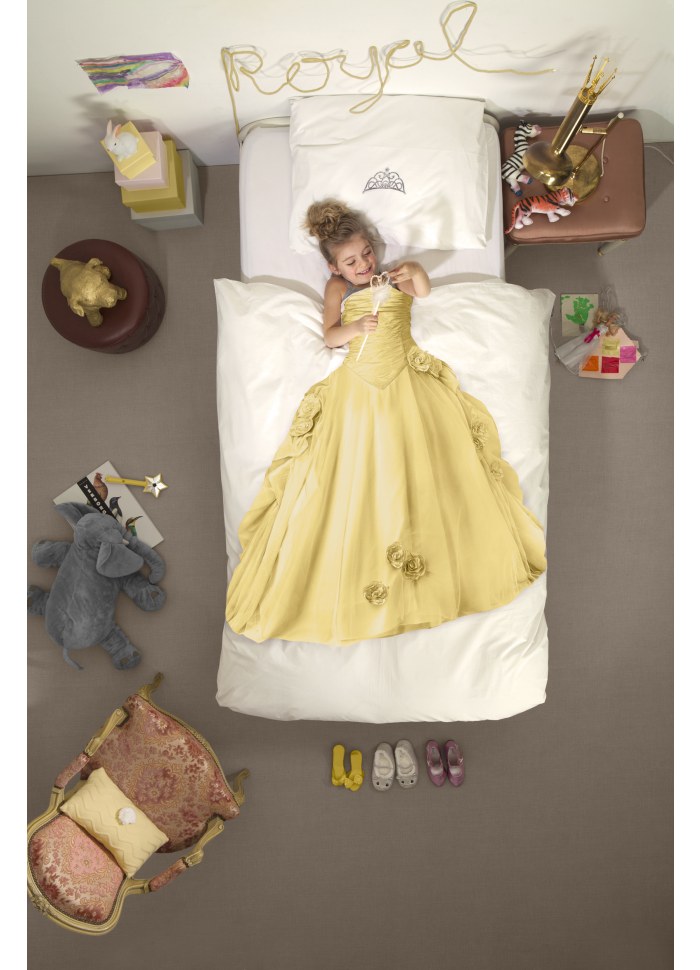 Snurk Sengetøj - Princess Yellow Junior 100x140