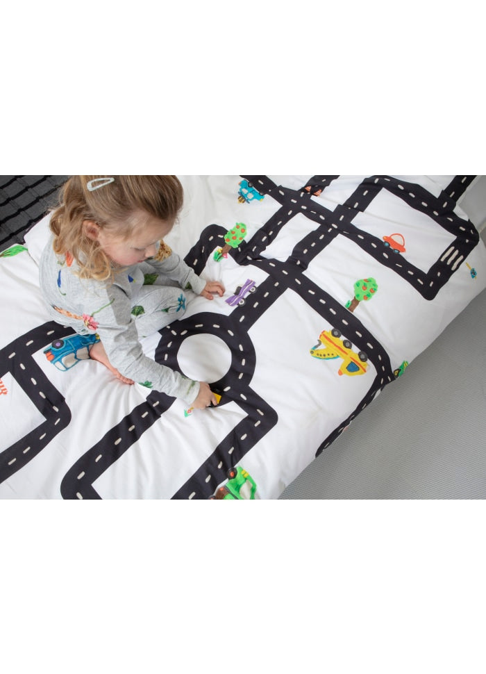 Snurk Sengetøj - Traffic Junior 100x140