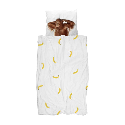 Snurk Sengetøj - Banana Monkey Junior 100x140
