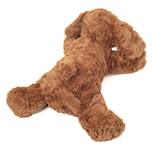 Liggende hund - brun 30 cm