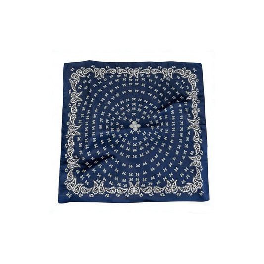 Tørklæde - Navy/Paisley