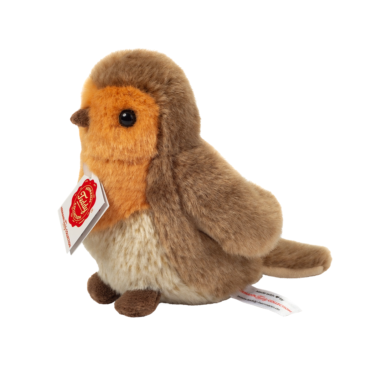 Teddy Hermann - Rødkælk 15 cm - Bamse