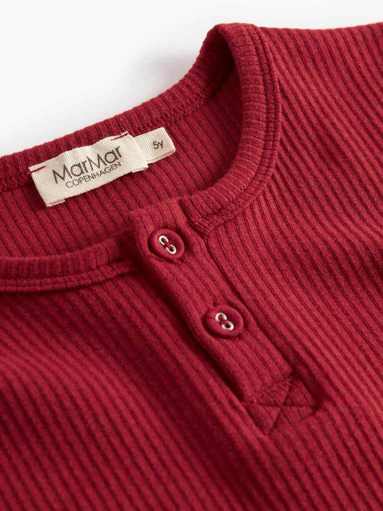 Tee LS, T-shirt - Hibiscus Red