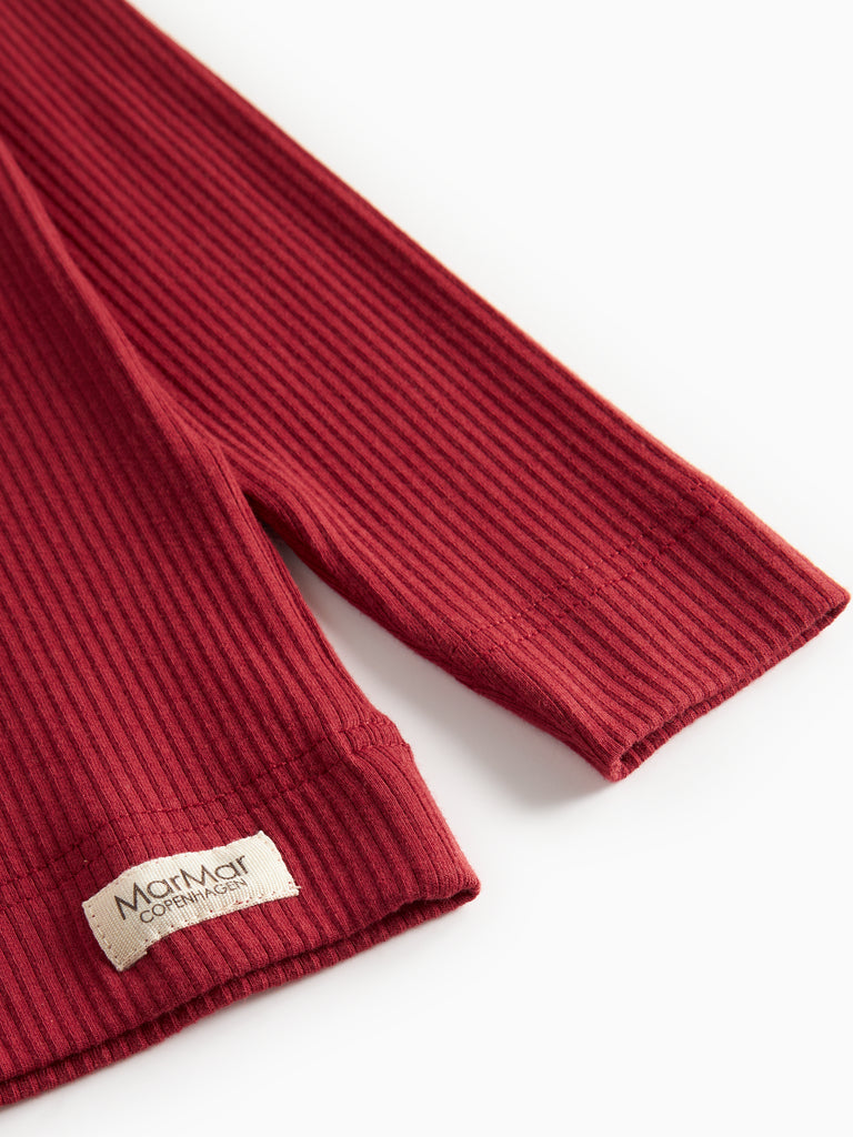 Tee LS, T-shirt - Hibiscus Red