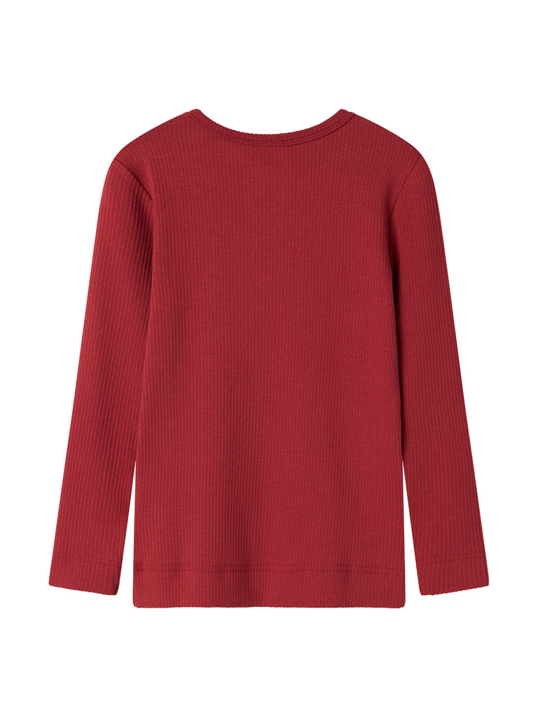 Tee LS, T-shirt - Hibiscus Red