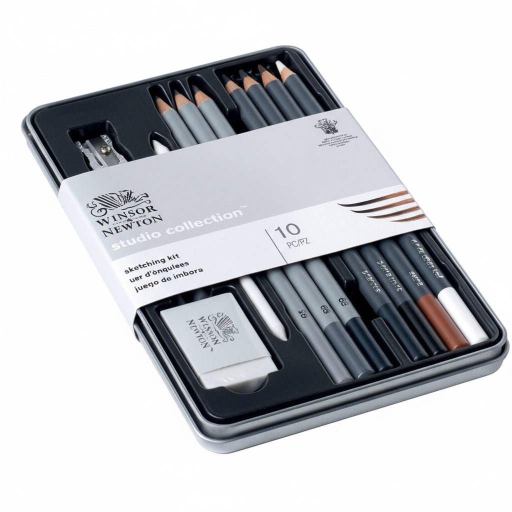 Winsor Newton Sketching pencil 10pcs in tin box