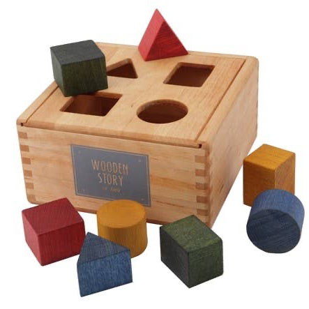Wooden Story Rainbow Puttekasse
