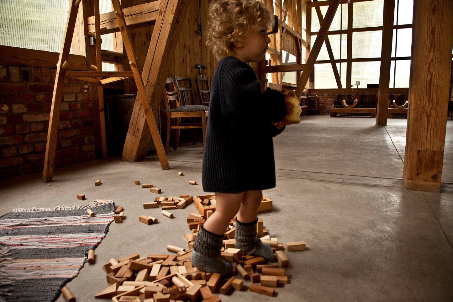 Wooden Story Træklodser i Bakke - Natur Træ