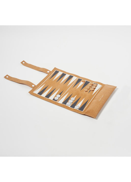 Wooden and Cork Roll-Up Game Monochrome