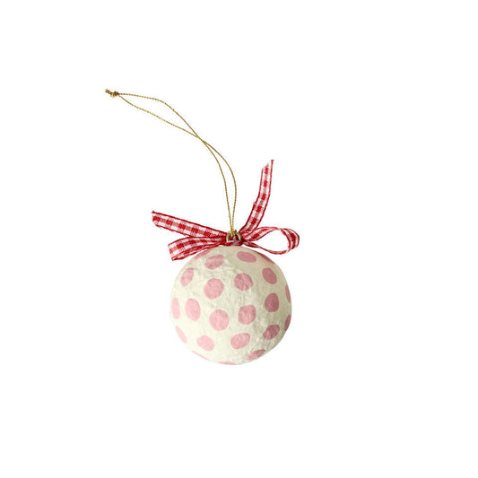 Rund Julepynt - Pink