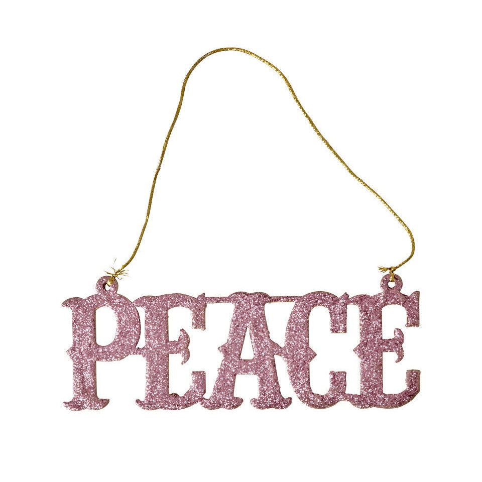 Peace Julepynt - Pink