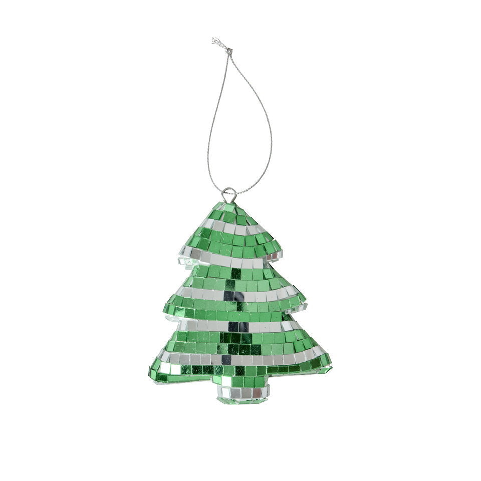 Disko juletræ - Julepynt - Stribet - Medium
