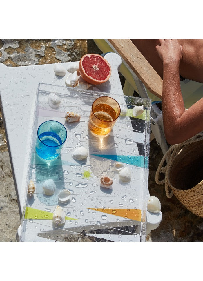 Poolside Highball Tumbler Utopia Multi Set of 4 - SunnyLife