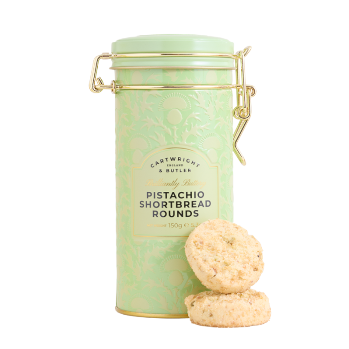 C&B Pistachio shortbread tin 150g