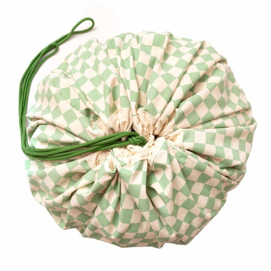 Play & Go legetæppe og opbevaring - tern - Vichy Green