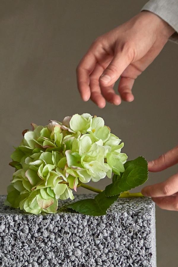 Hydrangea Stilk, Hvid, Kunstig Blomst