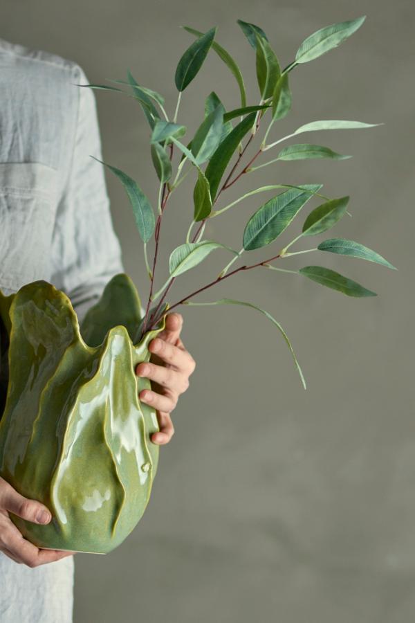 Eucalyptus Stilk, Grøn, Kunstig Blomst