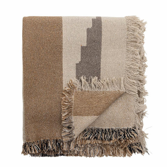 Maji Plaid - Brun - Genanvendt Bomuld - Bloomingville