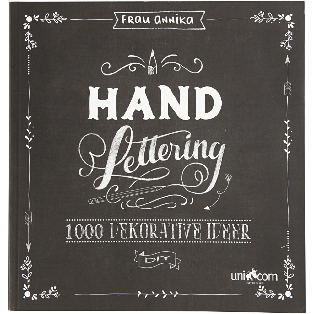 Inspirationsbog til Hand Lettering - dansk tekst