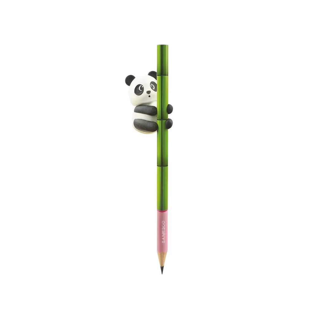 Blyant med viskelæder - Panda - I love bamboo