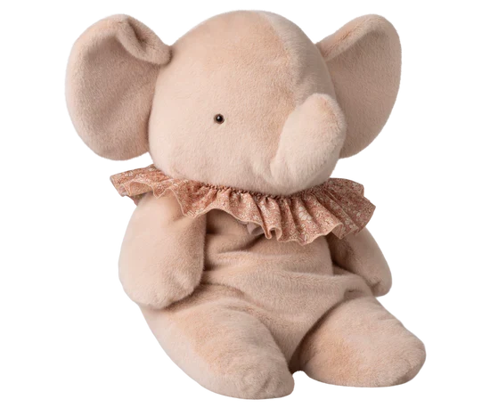 Maileg Elefant - plys - Stor - Lyserød