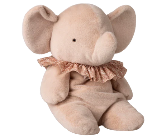 Maileg Elefant - plys - Stor - Lyserød