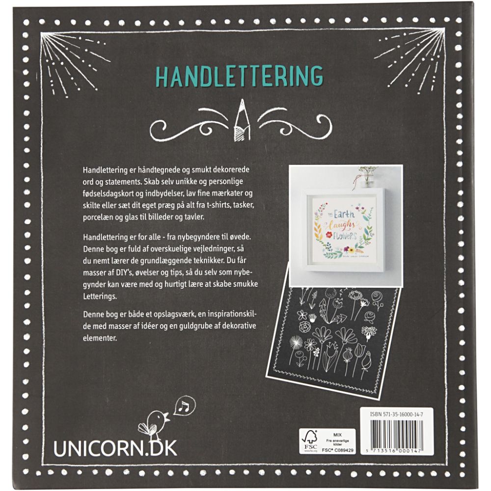 Inspirationsbog til Hand Lettering - dansk tekst