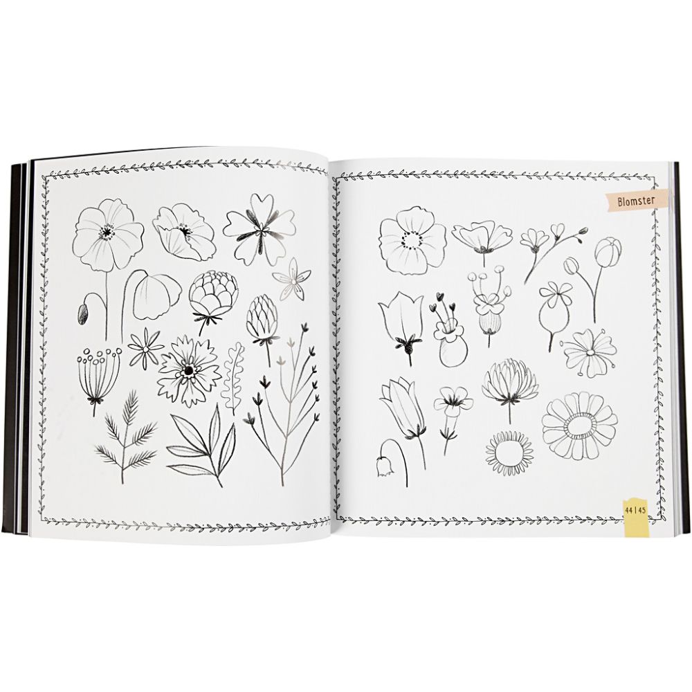 Inspirationsbog til Hand Lettering - dansk tekst