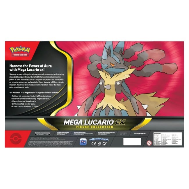 Pokemon ex Box: Mega Lucario ex Figure Collection (5 Boosters)