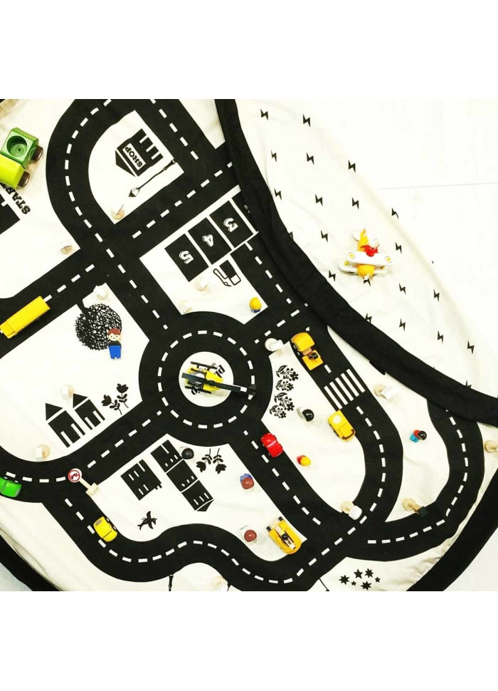 Play & Go legetæppe og opbevaring - Roadmap/Thunderbolt
