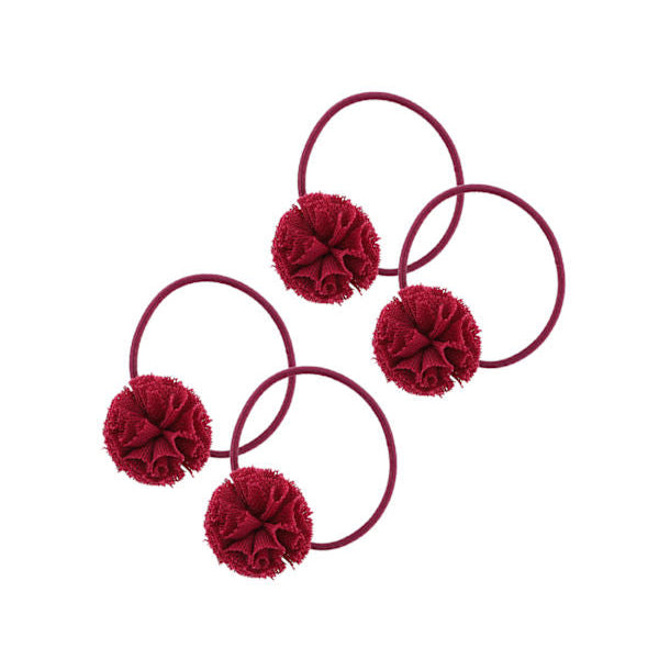 Svea Hårelastikker - Rød (4 pak)