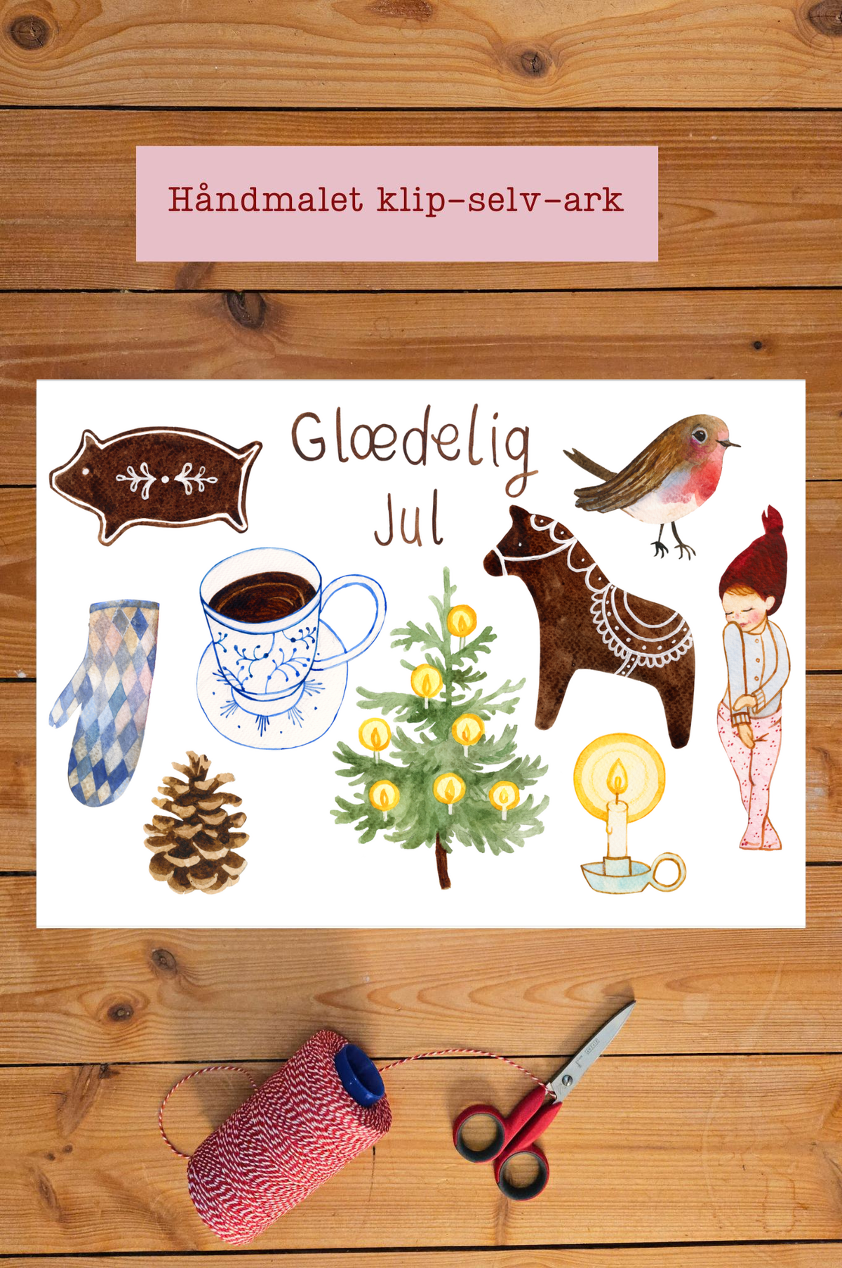 Guirlande - Klippeark - Blå