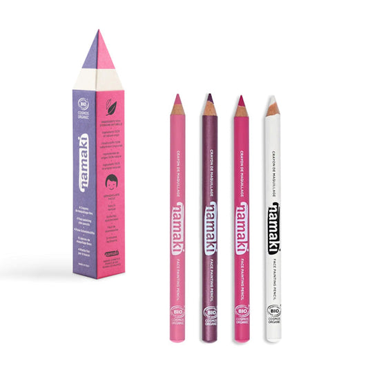 Slim Pencils Set Purple/Fuchsia/Pink/White